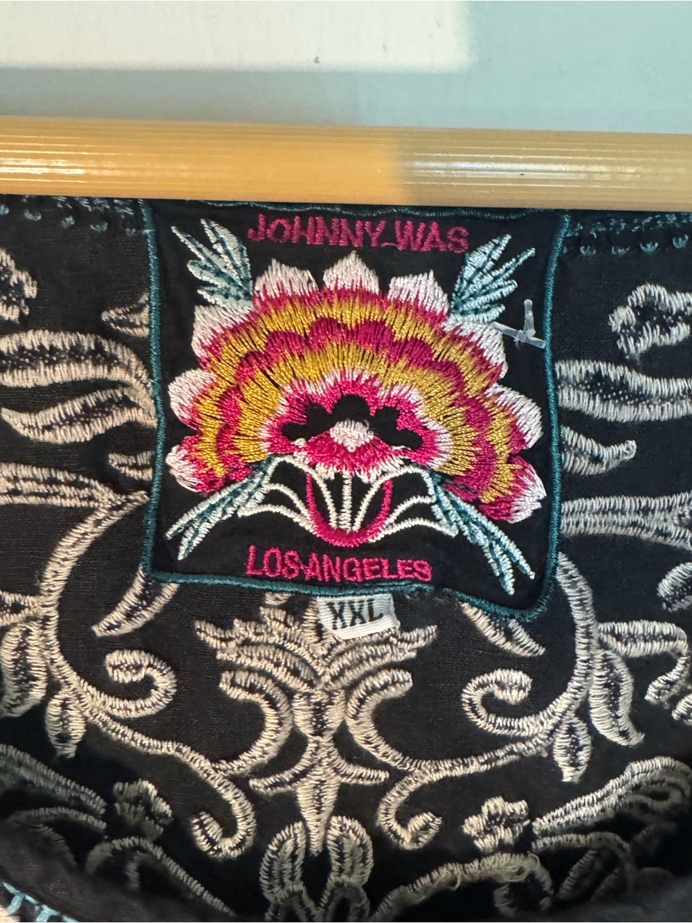 Johnny Was Los Angeles 100% Linen Floral Embroidered Sleeveless Dress XXL Black - Picture 2 of 9